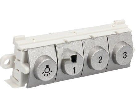🔘 Spínač, tlačítko osvětlení do odsavače par Bosch Siemens (00612278)