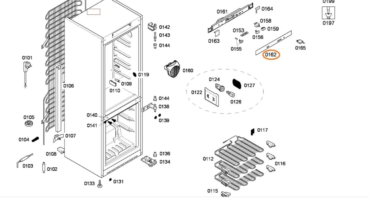 🧊 Panel ovládání chladniček Bosch Siemens (00612567)