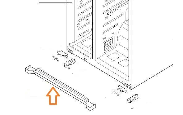 🛠️ Spodní krycí lišta do chladničky Bosch Siemens (00771835)