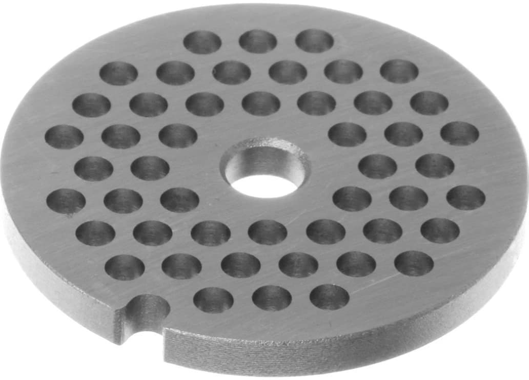 🥩 Děrovaný kotouč o průměru děr 4 mm do mlýnku na maso Bosch Siemens (10003877)