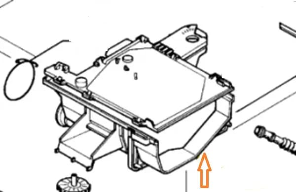 🧺 Násypka pracích prostředků do praček AEG Electrolux Zanussi (1243043039)