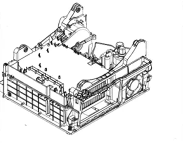 🔧 Spodní díl s kompresorem do sušiček prádla AEG Electrolux Zanussi Husqvarna Fors (1364470110)