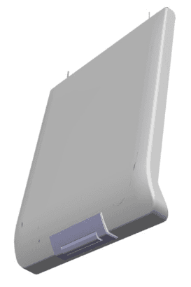 🛠️ Kompletní dveře 495 x 400 mm / 49,5 x 40 cm do vrchem plněných praček AEG Electrolux Zanussi (140228206102)