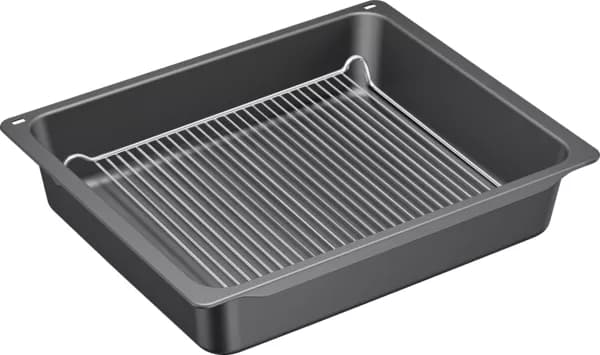 🍳 Hluboký pečicí plech s roštem Bosch Siemens HEZ633070 / 17002738 (455 × 81 × 375 mm)