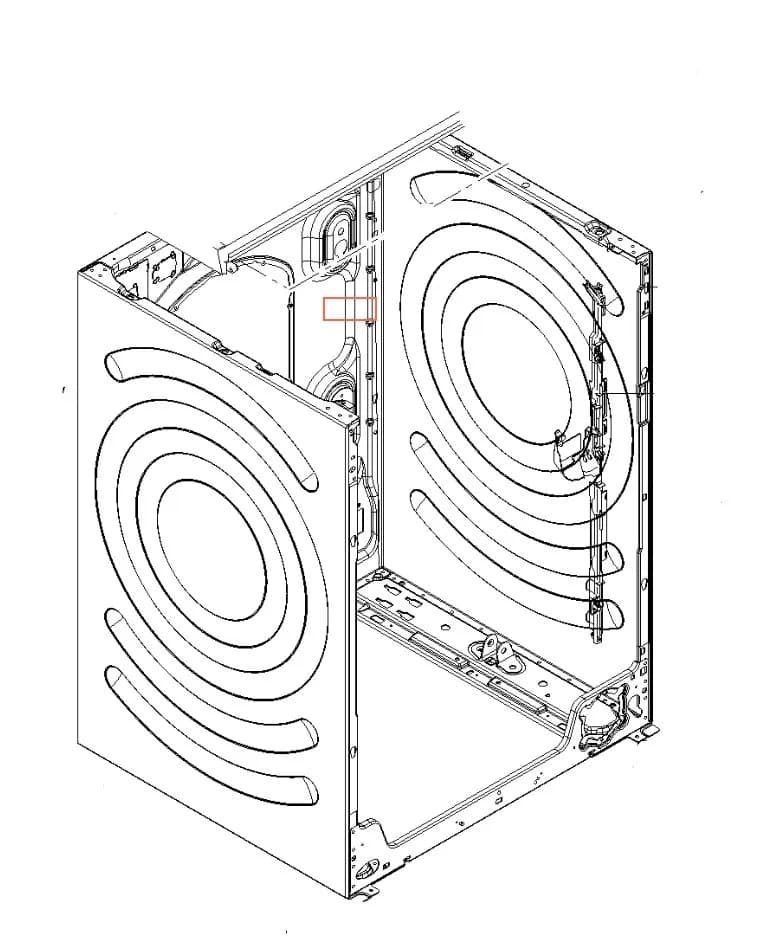 🛡️ Boční díl pláště k pračce – Bosch / Siemens 23003959, 23001290