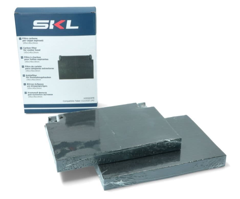 🛠️ 2 ks Uhlíkový filtr 195 x 140 x 19 mm / 19,5 x 14 x 1,9 cm do odsavače par Whirlpool Indesit – 481281728947