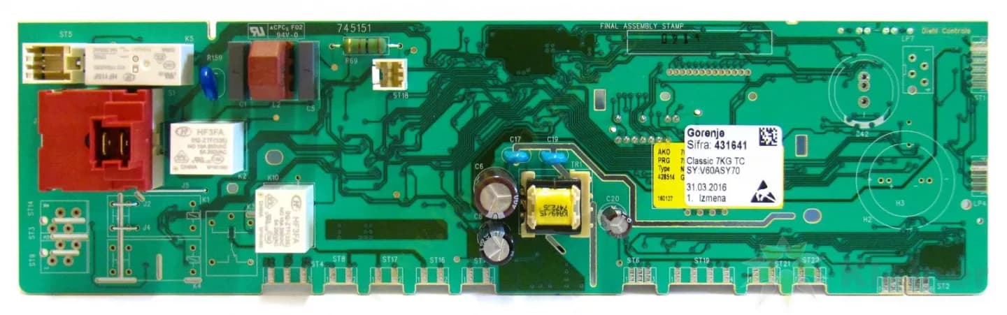 🔧 Elektronický modul pro sušičku Gorenje Mora (635935)