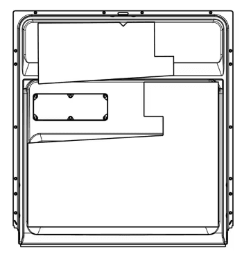 🚪 Vnitřní část dveří 617 x 577 mm / 61,7 x 57,7 cm do myček nádobí AEG Electrolux Zanussi (8581904031805)