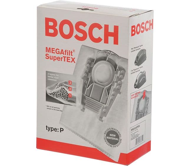 Filtračné vrecká Megafilt SuperTEX typ P do vysávača Bosch