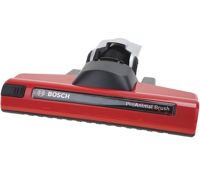 Červená elektrická kefa s kolieskami do vysávača Bosch 00577723