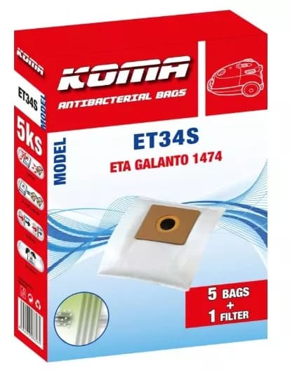 🧹 Sada 5 ks sáčky + 1 ks mikrofiltr do vysavače ETA – ET34S