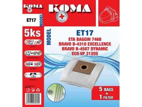 🧹 Sáčky k vysavači Koma ET17S – ETA Baggin 7468, VP 3120 S