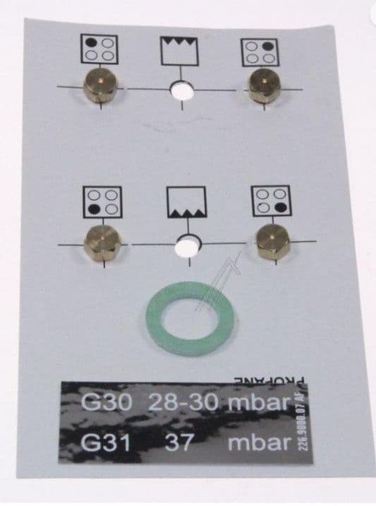 ⛽ Sada PB trysek do varné desky Beko / Blomberg - 4431100189