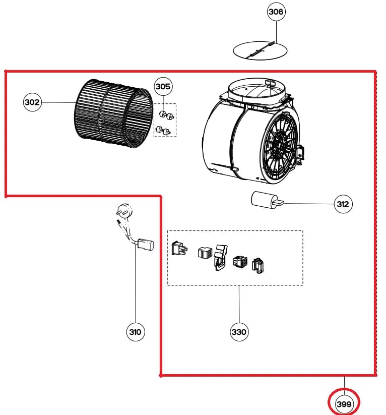 🔧 Motor k odsavači 800MC 133.0064.492 – Franke, Whirlpool, Indesit