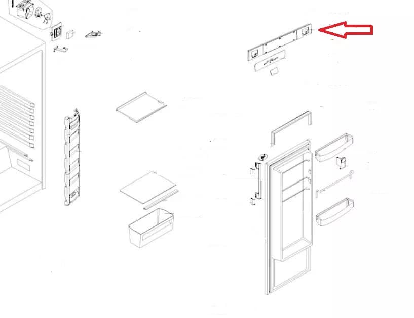 🧊 Ovládací panel chladniček Whirlpool Indesit – 481010503457