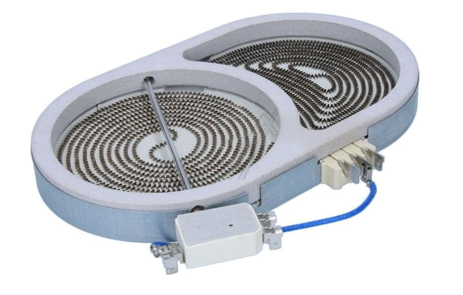🍳 Plotna k varné desce 2000+1100 W GOR607622 / Plotna keramických varných desek dvojzóna oválná (607622)