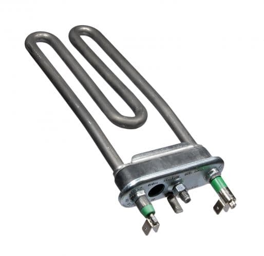 🔥 Topné těleso 195 x 65 mm / 19,5 x 6,5 cm do praček – Whirlpool Indesit Ariston Bosch Siemens – C00081837