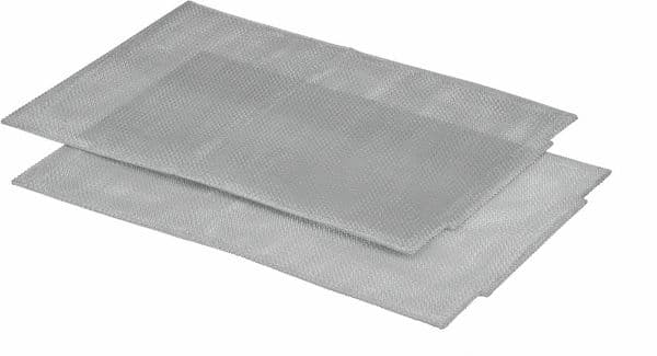 🛠️ 2 ks kovový tukový filtr 370 x 252 x 1 mm do odsavačů par Bosch Constructa Neff (00460763)