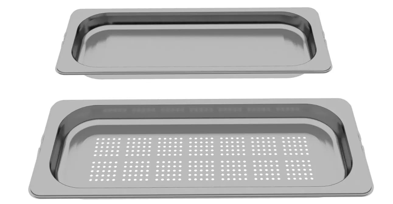 🧑🍳 HZ66D52 2 ks Parní nádoby 35 x 454 x 187 mm / 3,5 x 45,4 x 18,7 cm do trouby Bosch Siemens – (17007263)
