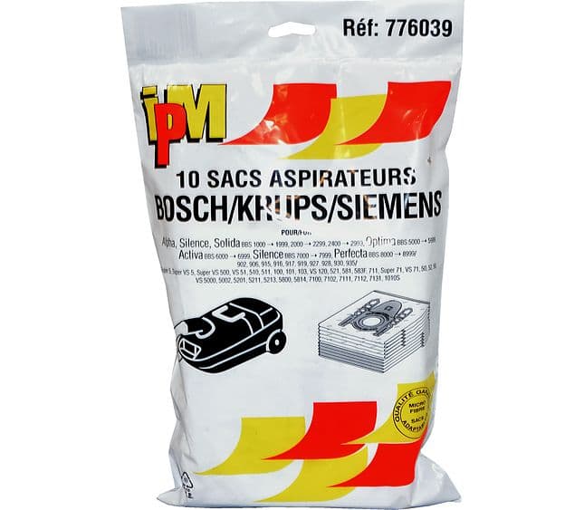 Vrecká z mikrovlákna do vysávača Bosch/Siemens typ G (10 ks)