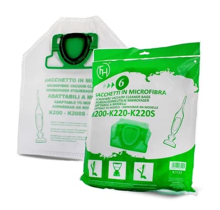 🧹 Sada 6 ks sáčků z mikrovlákna do vysavačů Vorwerk Kobold VK200, VK220 (57920/51377)