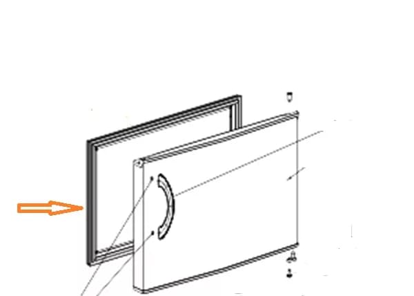 🚪 Těsnění dveří do mrazniček Gorenje Mora (638117)